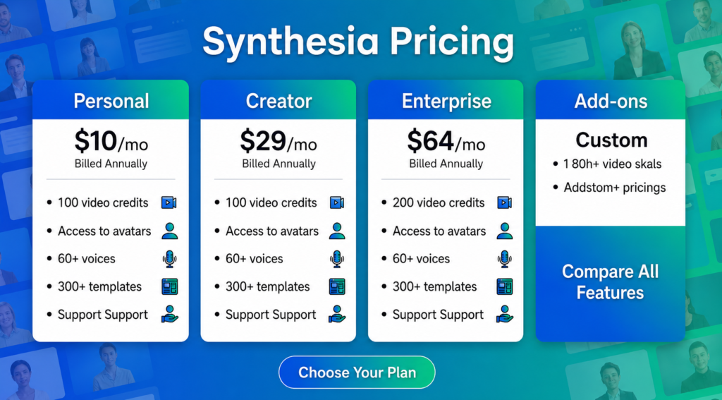 Synthesia pricing
