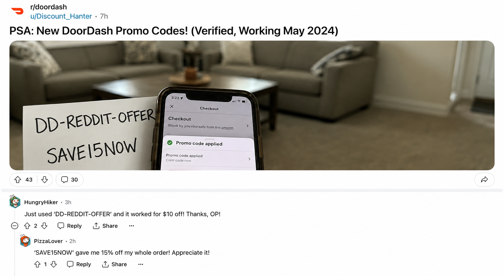 doordash promo code reddit