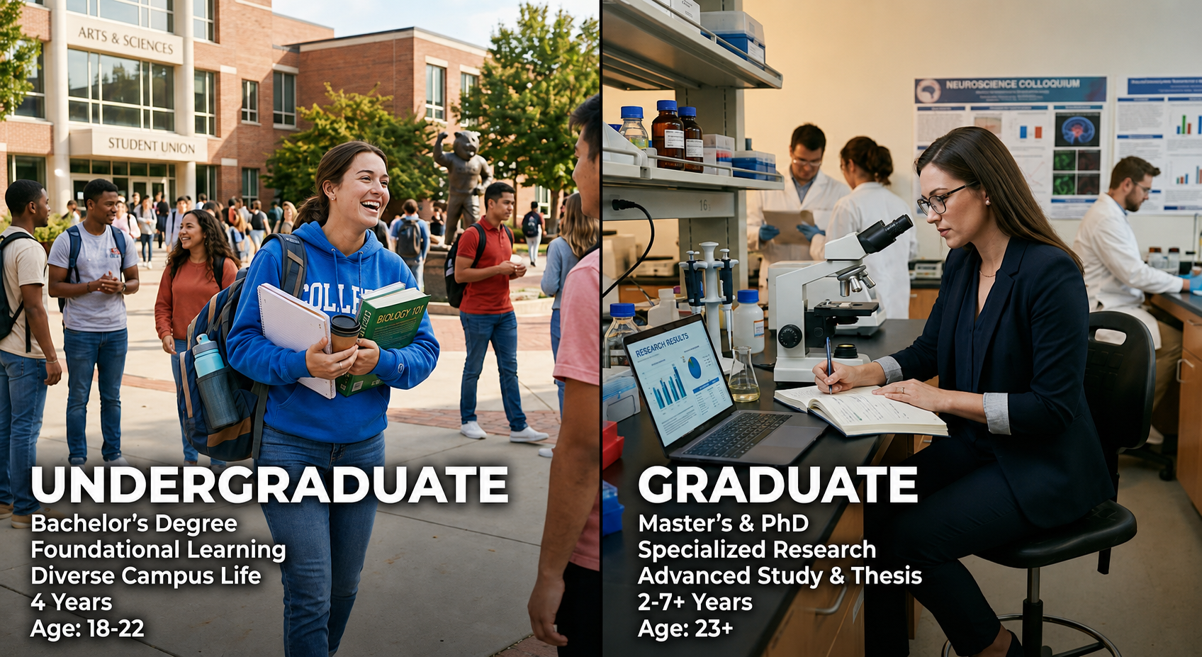 Graduate vs Undergraduate: Key Differences in Degrees, Admissions, and Career Opportunities