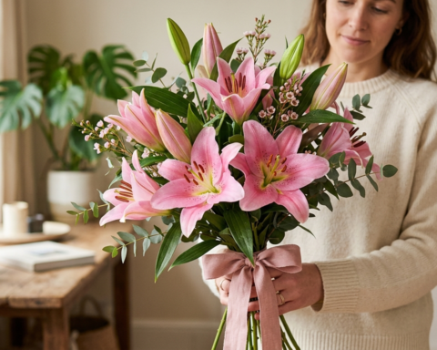 Pink Lily Bouquet