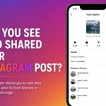 can you see who shared your instagram post