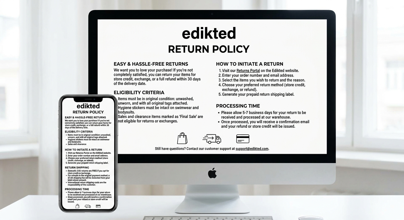 edikted return policy
