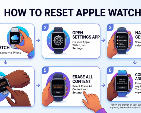 how to reset apple watch