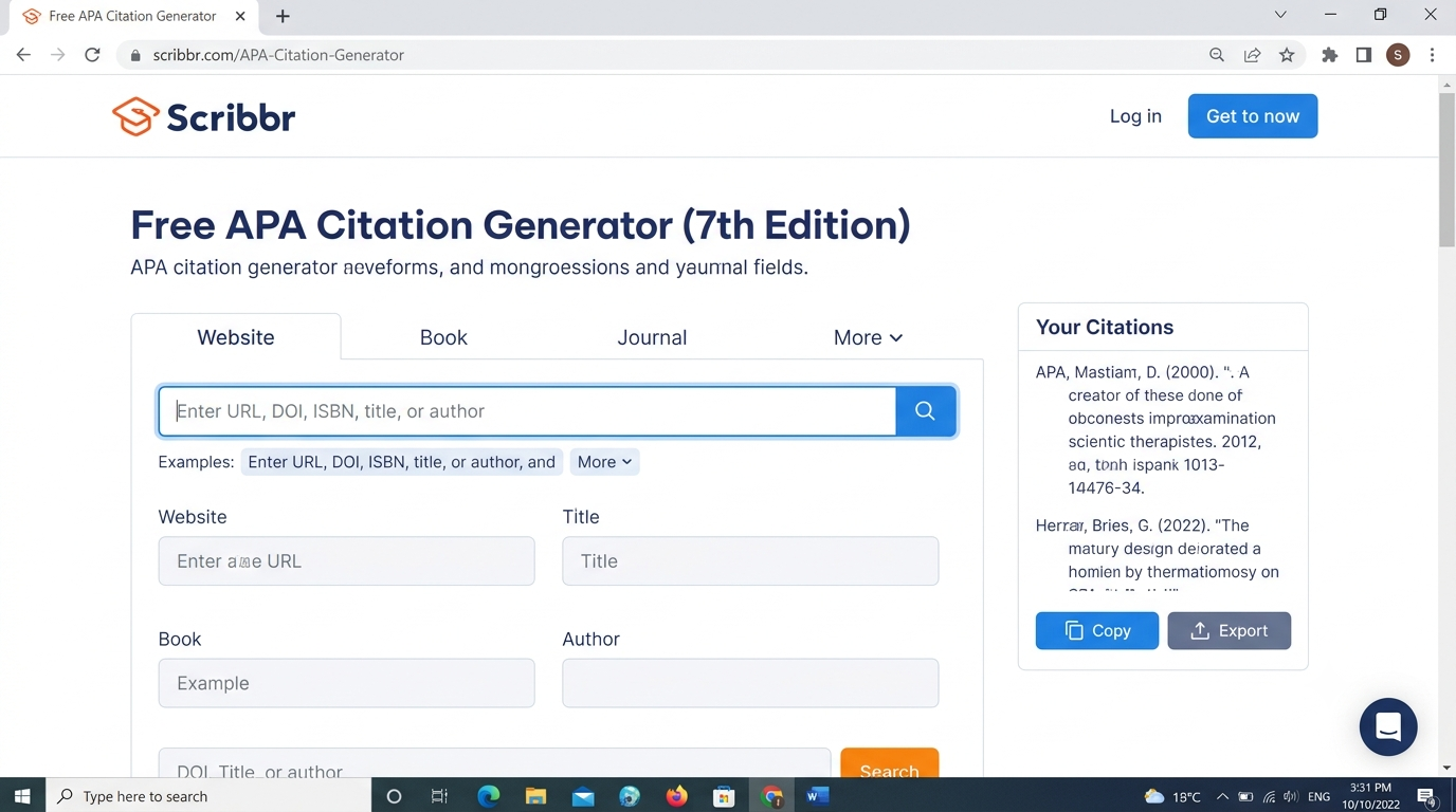 scribbr apa citation generator