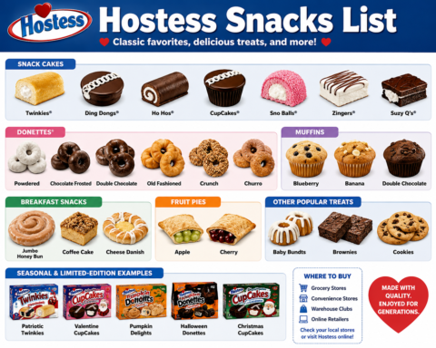 hostess snacks list