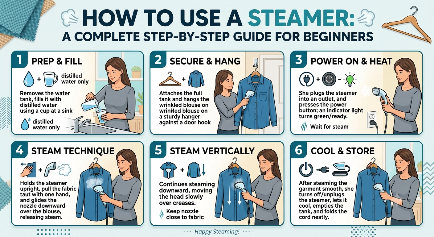 how to use a steamer
