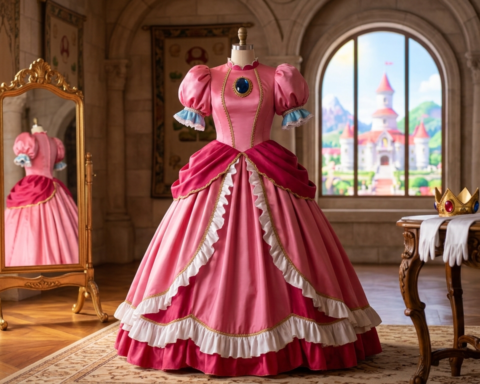 princess peach dress