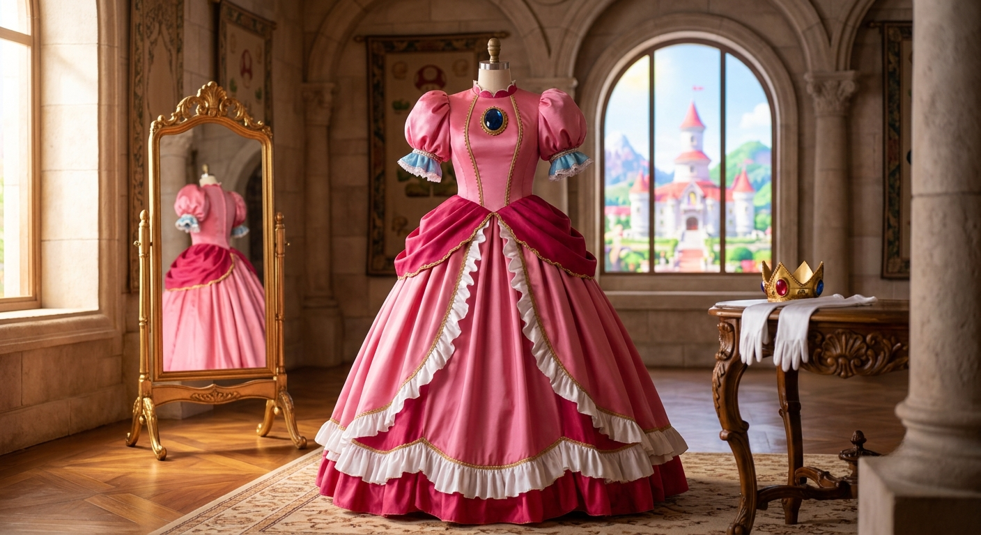 princess peach dress