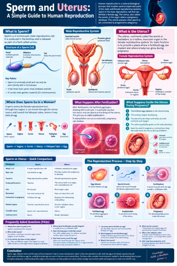 Sperm and Uterus